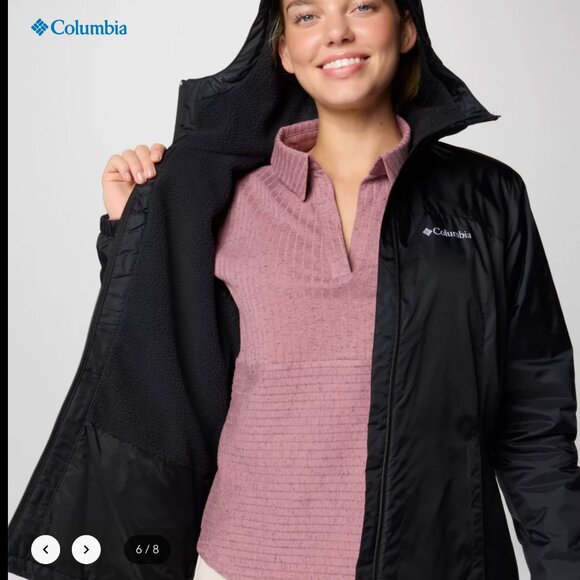 NWT Columbia Women's Switchback Sherpa Lined Jacket, Black, XXL - Picture 6 of 15